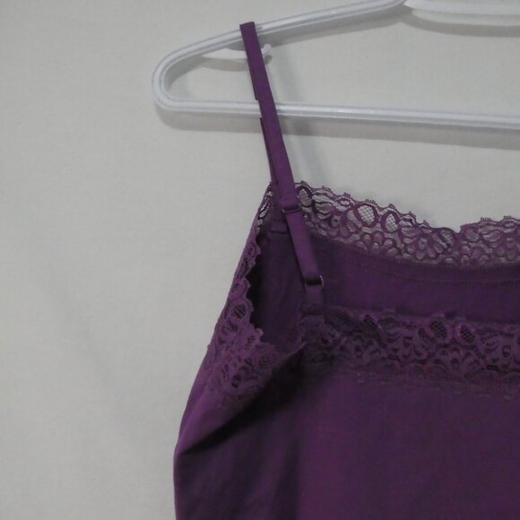ANN TAYLOR PETITE Ann Taylor Petite SP Purple Lace Trim Cami Tank Top - NWT - Picture 10 of 15